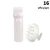 Shampoo Brush Empty Hair Shampoo Bottle With Comb Teeth Salon Treatment Oil Perm Dye Bottle Color Plastic Dry Cleaning Bottle