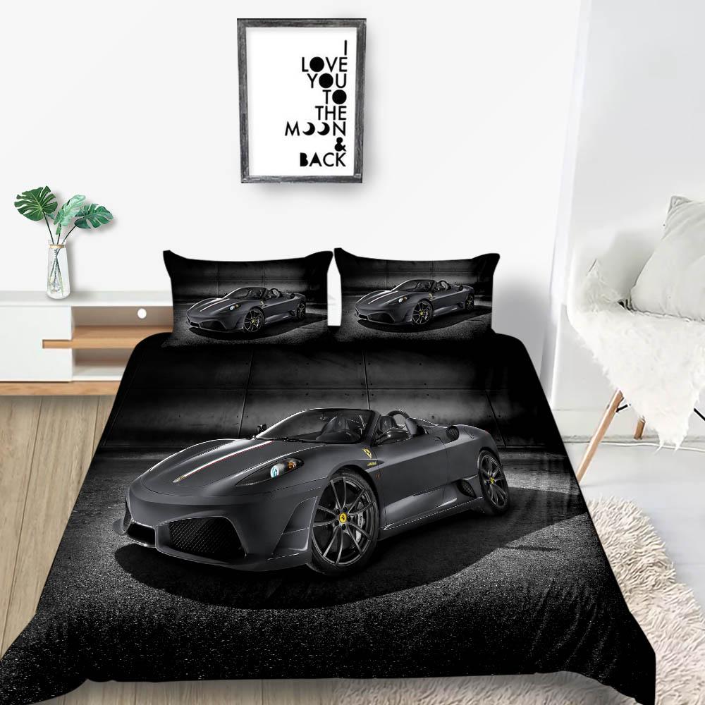 Cartoon Quilt Cover 3D Printing Bedding Cover Suit Twin King Size Highend Duvet Cover Set with Pillowcase for Boy Teen