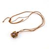 Hand-Woven Natural Stone Crystal Rough Stone Mesh Pocket Adjustable Necklace Pendant N707