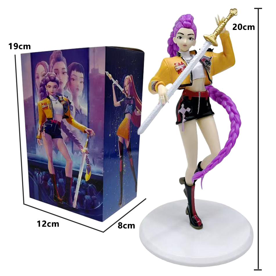 New    Anime KPop Devil Hunter Doll Toy Rumi Mira Zoi Character PVC Model Ornament Toy Fans Birthday Gift