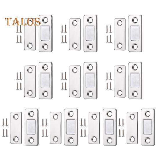 6/10/15Pcs Invisible Cabinet Door Magnet with Screw Ultra-Thin Stainless Steel No Drilling Adhesive Magnetic Drawer Closet Sliding Door Catch Latch