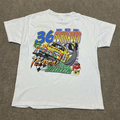 VTG Nascar Ken Schrader #36 Grafisch Racing Unisex T-shirt