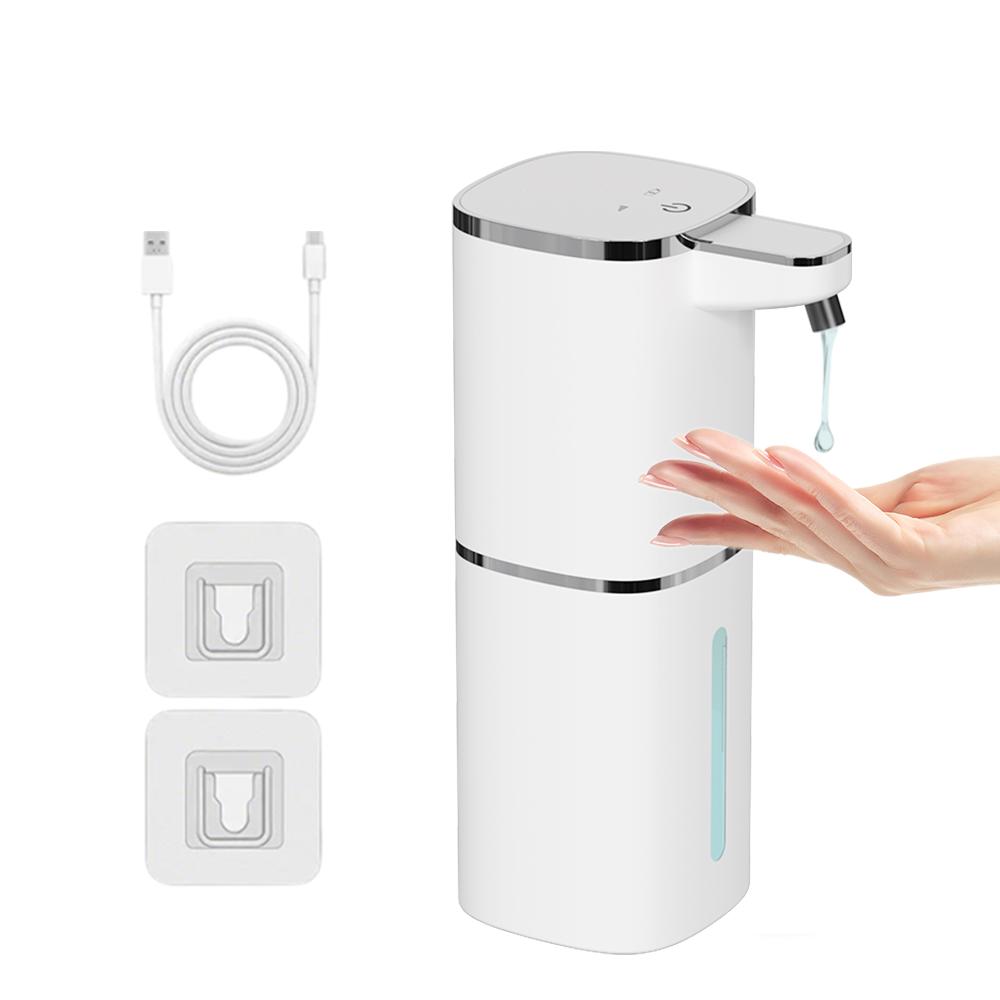 400ML Light Display Wall-Mounted Or Desktop 4-Levels Adjustable Induction Infrared Electric Automatic Smart Sense Soap Dispenser