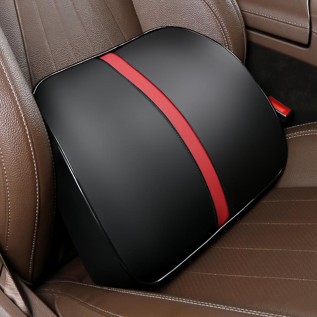 Car Leather Headrest Lumbar Cushion Memory Foam Neck Pillow Lumbar Pillow Car Lumbar Headrest Memory Foam Core