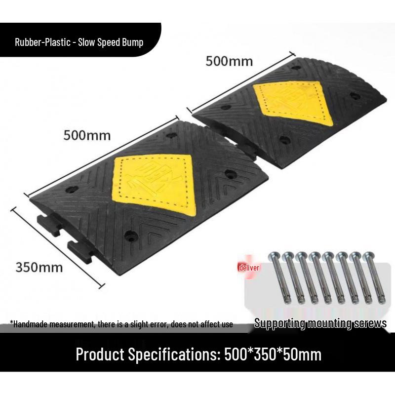 High-Quality Thickened Rubber Speed Bump for Road Safety