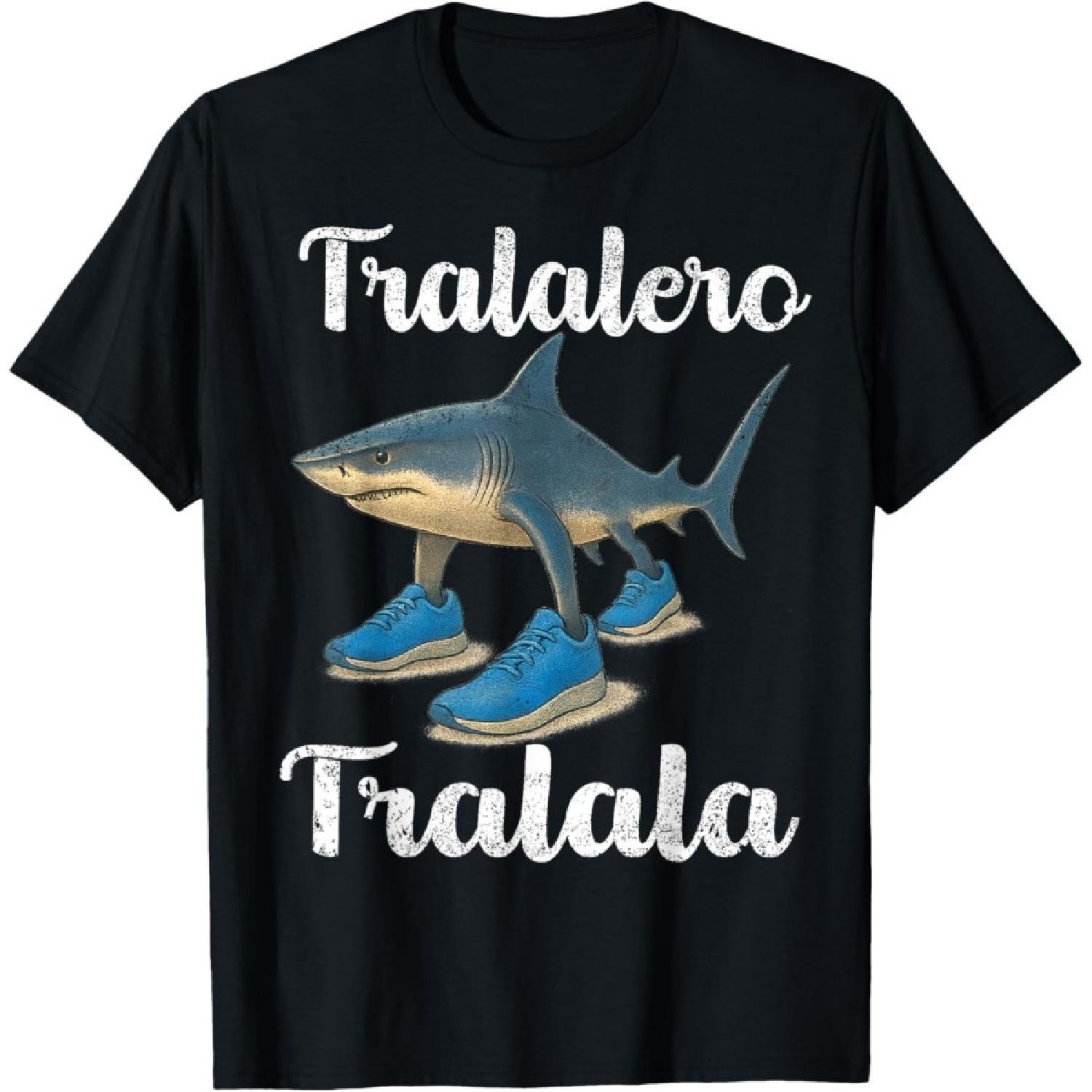 Tralalero Tralala Funny Shark Meme Bootleg T-Shirt S