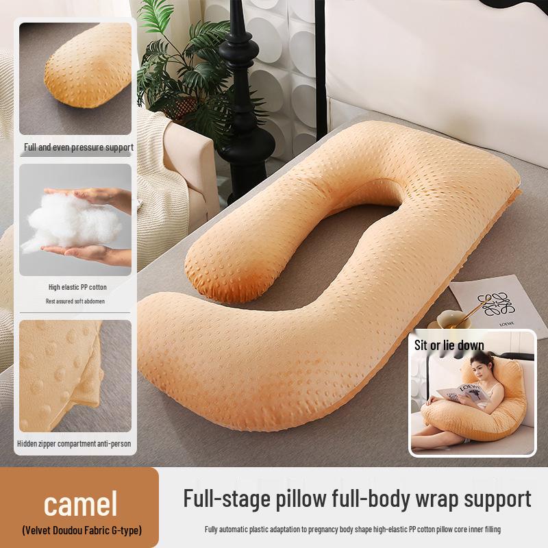 Pregnancy Support Pillow: G, U & L Shapes for Side Sleeping & Back Support