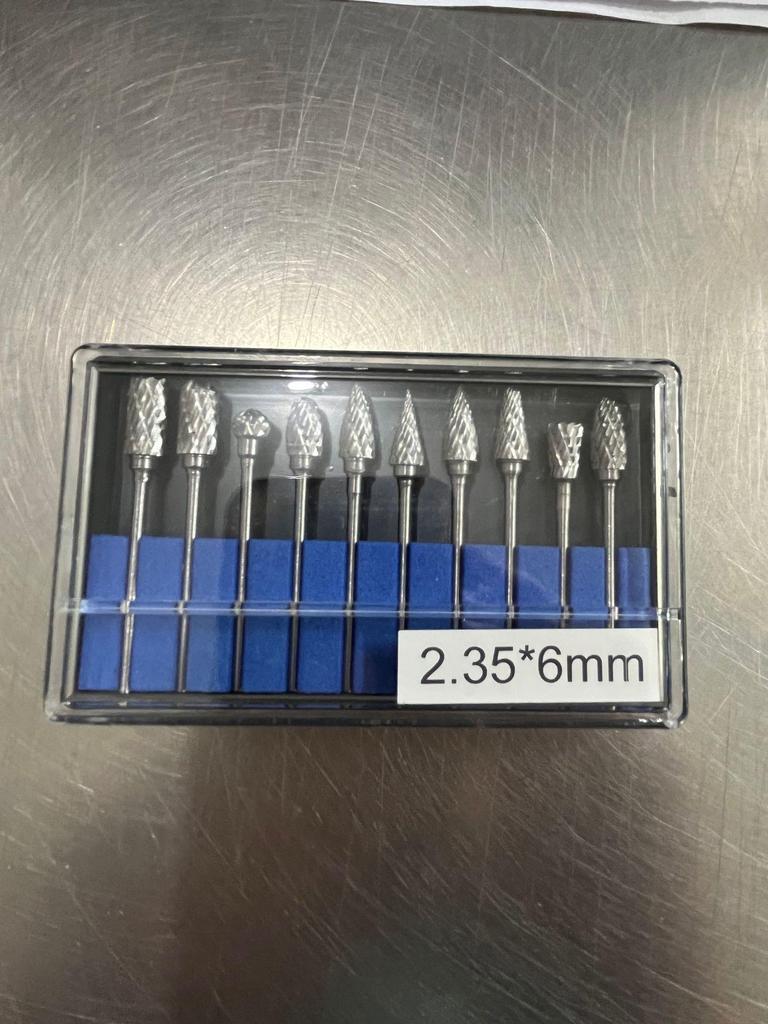 Carbide Burr Rotary File Set: Carving Knife, Drill Bit, Grinding Head for Root Carving and Hardware Tools