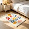 Decorative Bedroom Floor Mat Modern Bath Mat, Absorbent Non-Slip Bathroom Rug, Fun English Letters, Water Foot Pad Machine Washable Cozy Rug