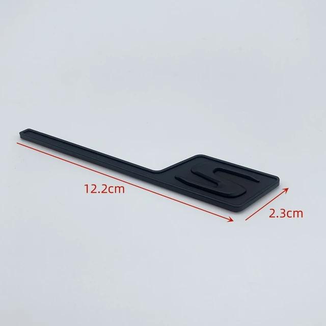 3D ABS S Logo Badge Emblem Car Trunk Stickers For Mercedes Benz AMG E63S C63S GLC63S GLE63S GLS63S GTS GT43S GT53 GT50 CLA45S