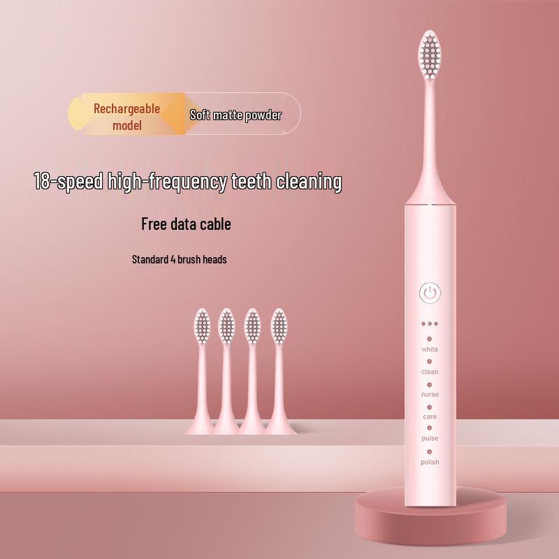 Унисекс перезаряжаемая ультразвуковая мягкая щетина электрическая зубная щетка для дома и путешествий