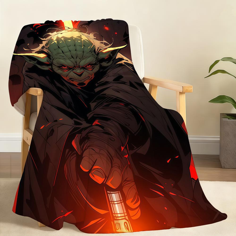 Y-Yoda Classic S-Star W-Wars Blanket Soft Throw Blanket for Home Bedroom Bed Sofa Picnic Travel Office Rest Cover Blanket Gift