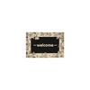 High-Quality Quick-Drying Black & White Bathroom Floor Mat - Water-Absorbent, Soft, Dirt-Resistant, In Stock.