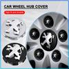 4 Piezas 65MM Emblema de Coche Tapacubos Central de Rueda Cubierta de Llanta Impermeable Para 206 307 308 3008 207 208 407 508 2008 5008 107 106 205