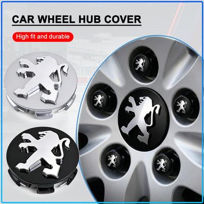4PCS 65MM Car Emblem Wheel Center Hub Cap Rim Cover Waterproof For 206 307 308 3008 207 208 407 508 2008 5008 107 106 205