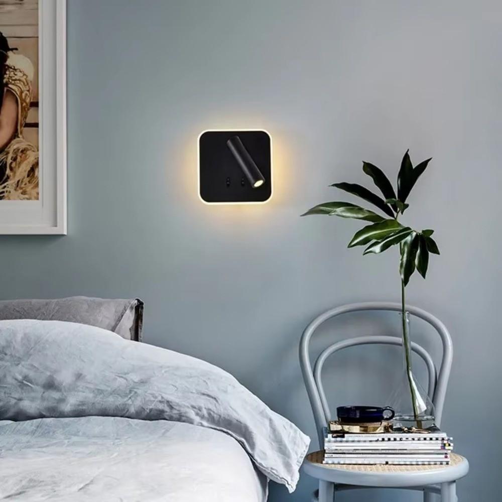 350 Degree Rotating Reading Wall Lamp Dual Switch Rotating Light Creative LED Wall Light  Corridor