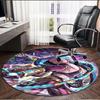Jinx Print Round Rug, Washable Floor Carpet, For Entryway Dorm Laundry Room Office Study, Home Decor Birthday Christmas Gift