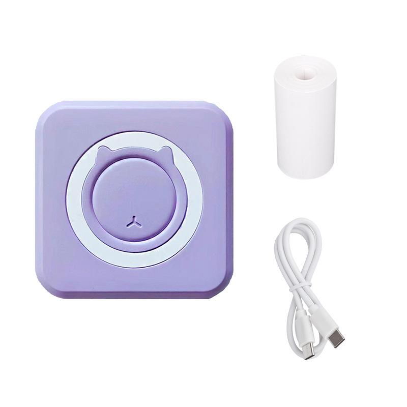 Cross-border Student Pocket Mini Inkless Photo Printer for Data Label and Question Search