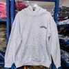 Mens Oversized Hooded Sweatshirt With Spiderweb Foam Print Cotton Fleece-Lined