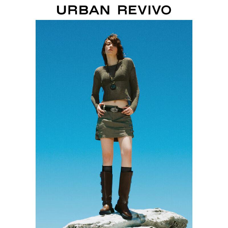 

UR Women s Wasteland Style Hollow Out Knit Sweater XS