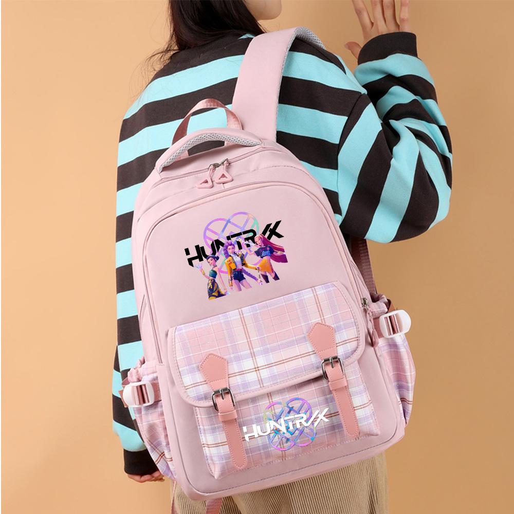 K-Pop Printed Large Capacity Backpack for Teenger Student Girl Boy Schoolbag Bookbag Women Large Capacity Waterproof Travel Bag Kid Gift Rucksak