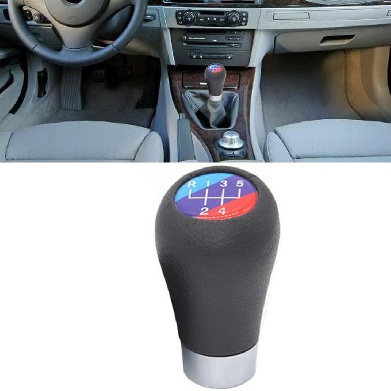 

SANRILY ABS and Leather 6 Speed Manual Shift Knob Fit for BMW E90 E36 E38 E39 E46 E53 E60 E63 E83 E84 M-Colored Shifter Knob Adapter Car Shifter Carbon Fiber Pattern-5 Sp