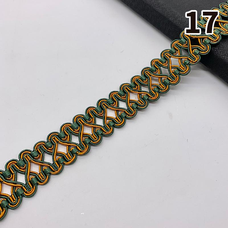 11,5–12 Meter Quastenbesatz, Spitzenband, 3 cm Breite, Spitzenbesatz, Fransen zum Nähen von Vorhängen, Heimpolstern, DIY-Zubehör