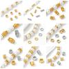 6.5mm*1.6mm 18K Gold Plated Brass Flat Spacer Beads For DIY Necklace Bracelet Making,Separators For Beads,Supplies For Jewelry
