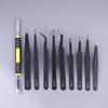 9Pcs Stainless Steel Anti Static Tweezers Set Precision Electronic Repair Tools For Maintenance Precision Tips