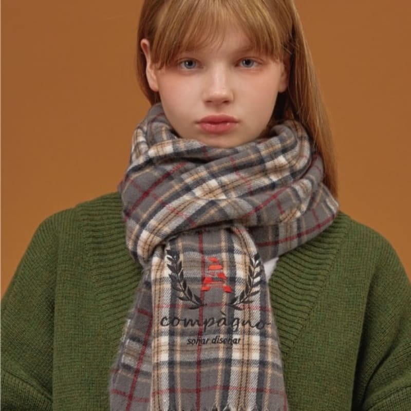 

CPGN Heritage Check Muffler Charcoal ONE