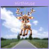 Holiday Reindeer Car Decor With Acrylic Construction For Festive Vehicle Accessory