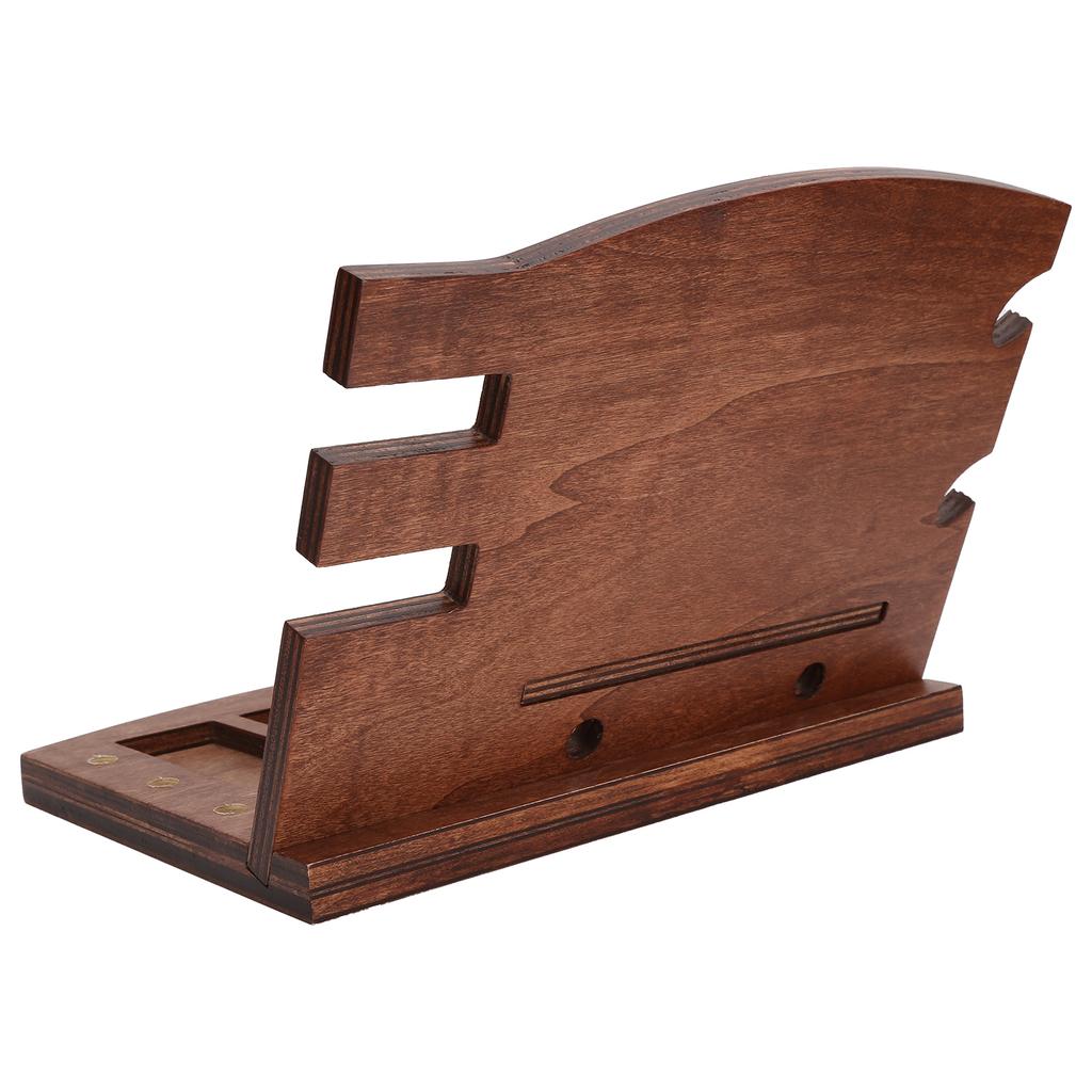 Wood Phone Docking Station Desk Storage Bracket Key Holder Wallet Stand Watch for Man Woman Birthday Gift