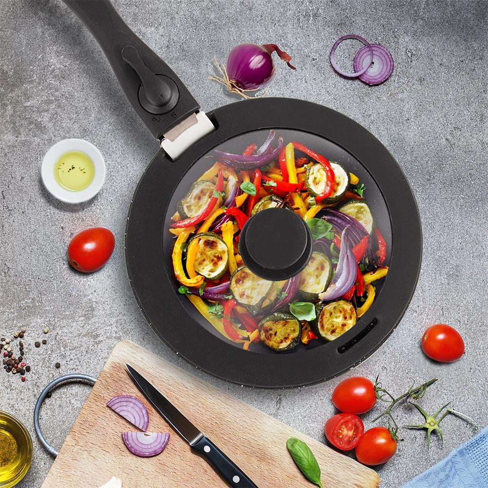 Glass Silicone Lid for Pot Pots Pan Universal 26 / 27cm
