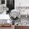 10 PCS PVC Tile Sticker Set Self Adhesive Removable Tile Waterproof Kitchen Bathroom Furniture Stairs Home Decor