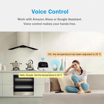 WIFI Smart Boiler Thermostat with Application & Voice Control Colorful LCD Display Intelligent