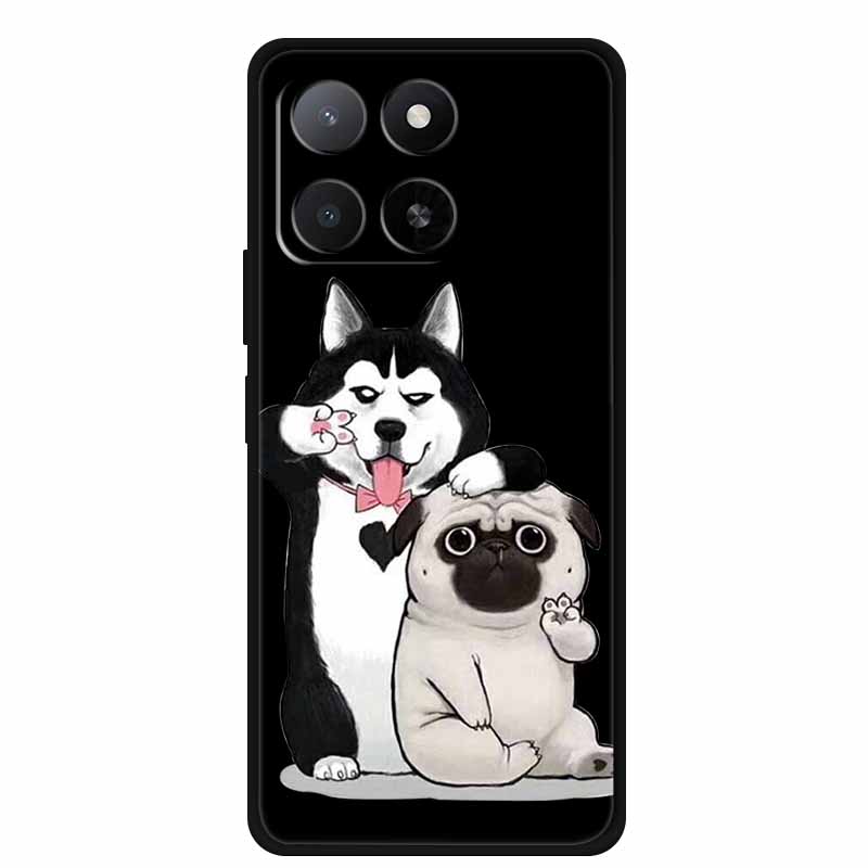 For Motorola G86 G56 Phone Case G 86 G 56 Coque Black Silicone Soft Back Cover For Motorola G86 Power Edge 60 60S Case Cartoon