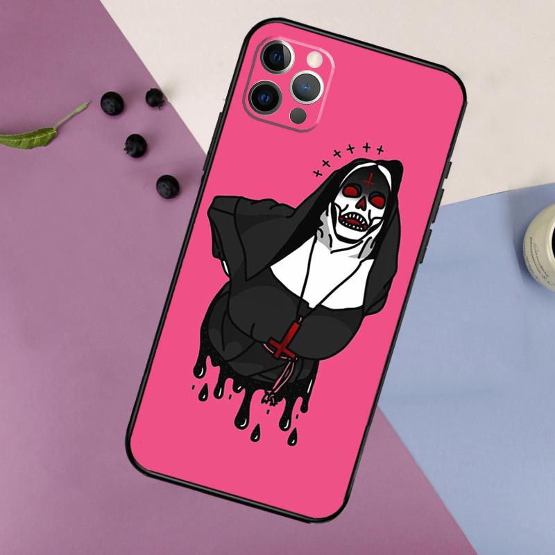 

Sister Style Nun Sexy Girl Phone Case For iPhone 16 15 14 13 11 12 17 Pro Max mini 15 16 Plus 16e 17 Air Bumper Cover iPhone 12Pro MAX