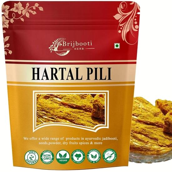 Brijbooti Hartaal Pili - Hadtaal Pili - Hartal Yellow - 400 Gr 400GM