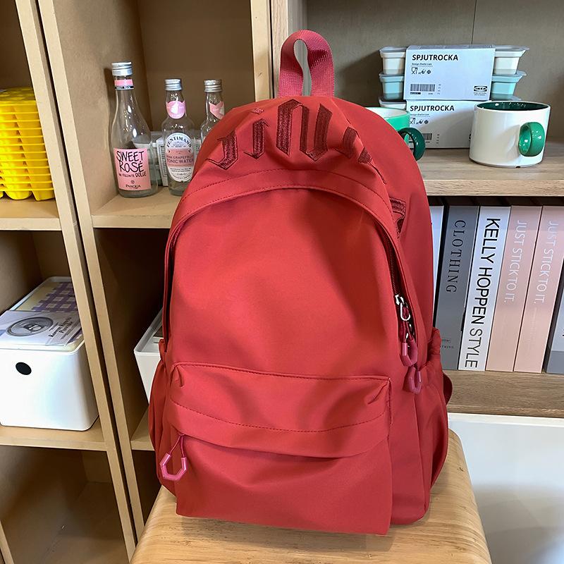 New high-value, fresh and cute backpack female junior high school students casual simple large-capacity backpack