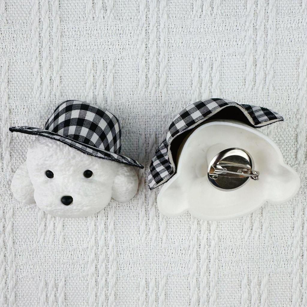 New Gentleman Dog Brooch: Hat, Bichon, Flower, Clog & Shoe Buckle Ornaments