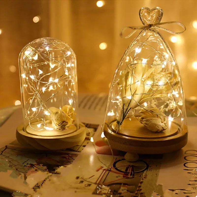 5Pcs 10Pcs LED String Lights Waterproof Led Copper Wire Fairy Lights Battery Operated Wedding Party Christmas Decoration Lights