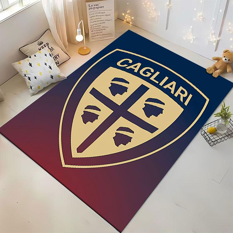 Cagliari Emblem Carpet Design suitable as a non-slip mat for the living room or bedroom sofa