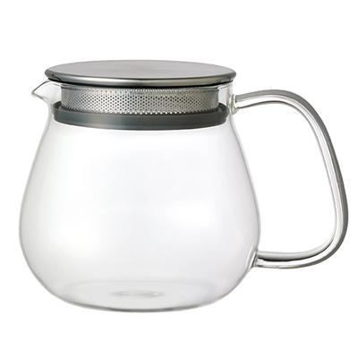 UNITEA One-Touch Teapot 460ml Heat-Resistant Glass Gift 8335