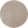 Round Hollow PVC Placemat Wind Coaster Insulated Dining Table Mat Non-Slip Bowl Mat Wheat Western-Style Placemat