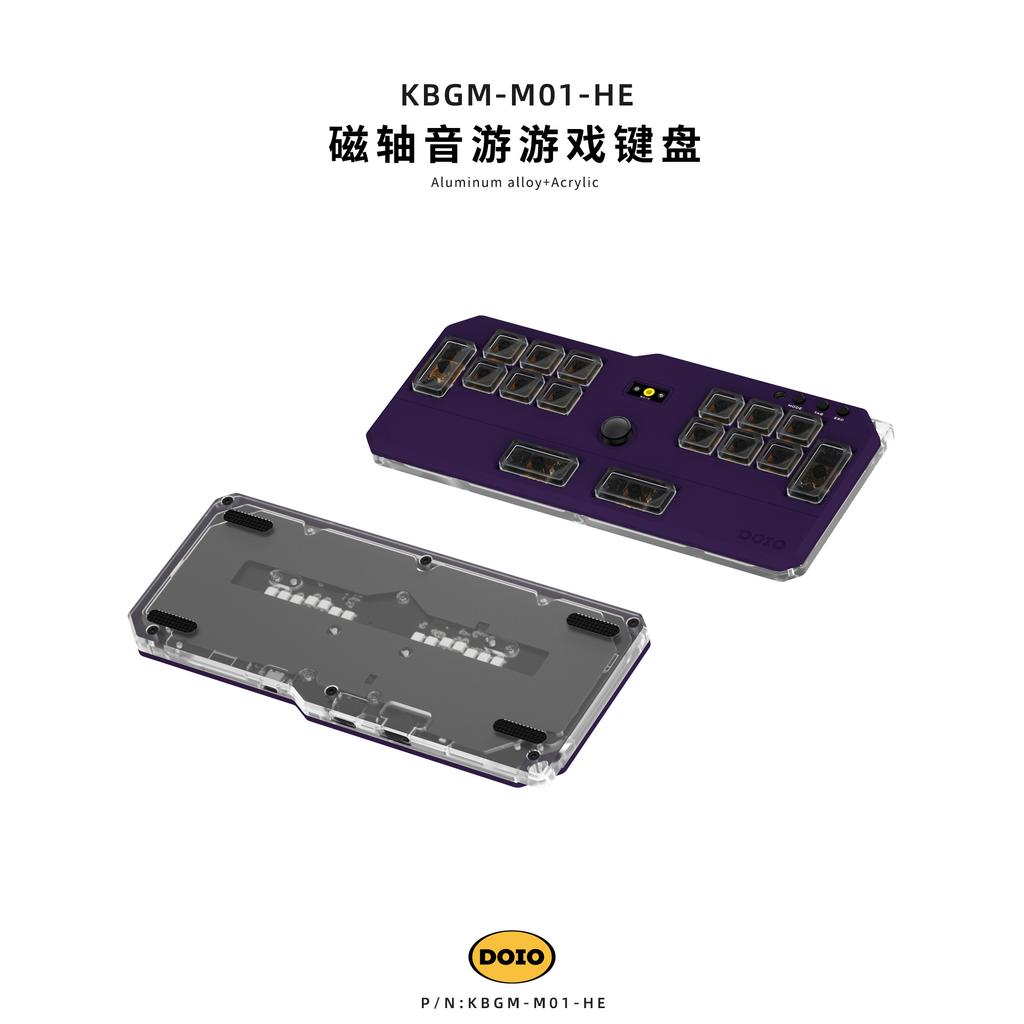DOIO HITBOX KBGM M01 HE Custom Aluminum Wired Acrylic Low Magnetic Keypad for OSU DJMAX Muse Dash EZ2ON Gamer Accessory Gift