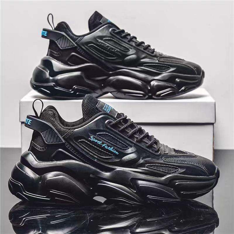 Men's Shoes Spring and Autumn Darth Vader Versatile Casual Running Soft-soled Sports Men's Thick-soled Heightening Little White Dad Trendy Shoes