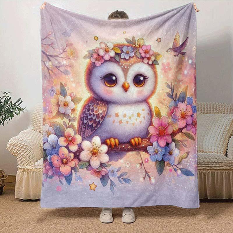 1pc Eagle Printing Lightweight Flannel Blanket, Comfortable and Warm Blanket, for Camping Sofa Bed and Couch Office, in All Seasons