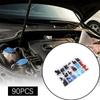 1 set of 90pcs AC Valve Core Dust Caps Set for  BMW Buick Honda Nissan Mazda