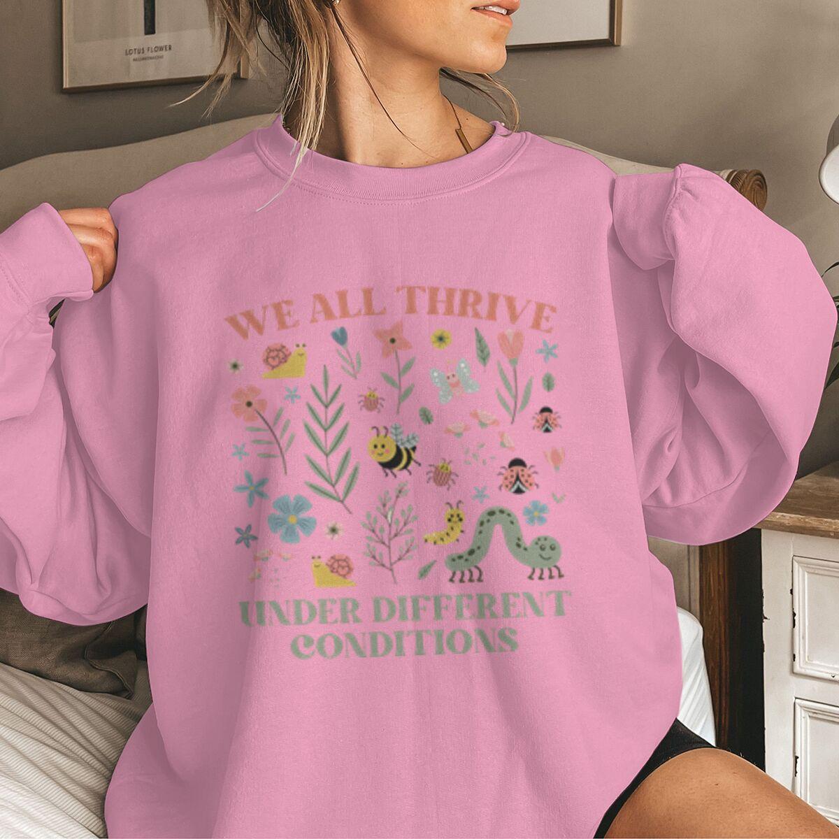 Autism Acceptance Neurodiversity Graphic Sweatshirts Autism Acceptance Pullover Special Education Teacher Sweater 4XL