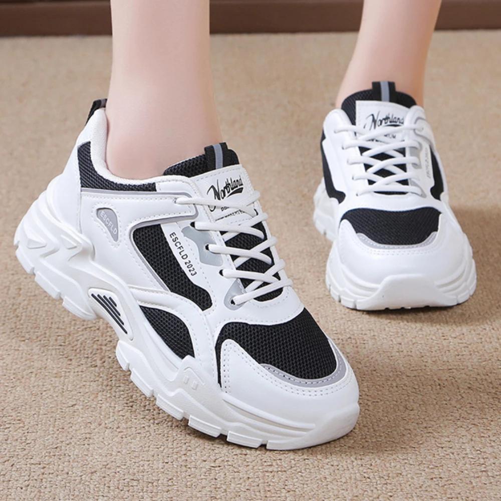 New Women Causal Sneakers Summer Shoes Womens Mesh Breathable Lace Up Sports Shoes for Women Platform Walking Designer Shoes